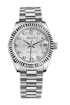 Rolex LADY-DATEJUST 178279 Silver Patterned Dial(178279SilverPatternedDial) <em>watch</em>
