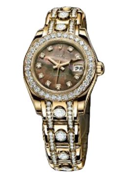 Rolex PEARLMASTER 80298 Black Mother of Pearl with Diamonds/Diamond Bracelet(80298BlackMotherofPearlwithDiamondsDiamondBracelet) <em>watch</em>