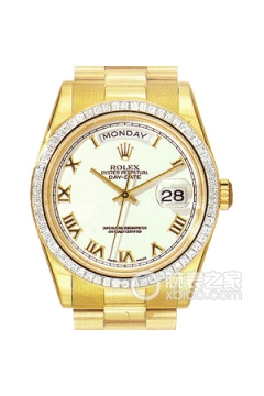 Rolex DAY-DATE 118398 Bril-83208 White Dial with Roman Numerals(118398Bril83208WhiteDialwithRomanNumerals) <em>watch</em>