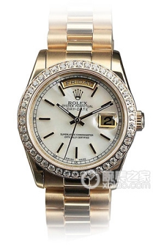 Rolex DAY-DATE 118398 Bril-83208White Dial(118398Bril83208WhiteDial) <em>watch</em>