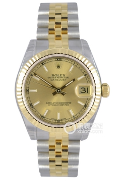 Rolex LADY-DATEJUST 178273-0001 Gold Dial(1782730001GoldDial) <em>watch</em>