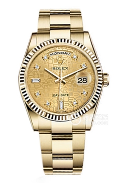 Rolex DAY-DATE 118238 香槟色纪念花纹镶钻表盘(118238香槟色纪念花纹镶钻表盘) <em>watch</em>