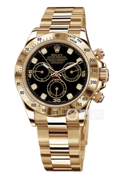 Rolex COSMOGRAPH DAYTONA 116528 Black Dial with Diamonds(116528BlackDialwithDiamonds) <em>watch</em>