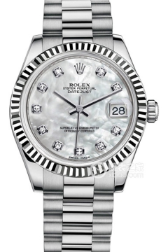 Rolex LADY-DATEJUST 178279 White Mother of Pearl Dial with Diamonds(178279WhiteMotherofPearlDialwithDiamonds) <em>watch</em>