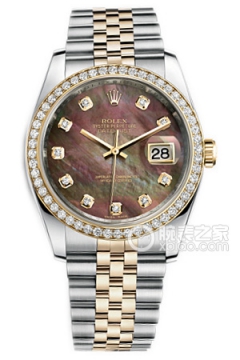 Rolex DATEJUST 116243-0036 Black Mother of Pearl Dial with Diamonds(1162430036BlackMotherofPearlDialwithDiamonds) <em>watch</em>