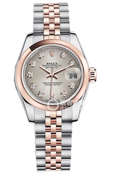Rolex LADY-DATEJUST 179161 Gray Dial with Diamond Markers(179161GrayDialwithDiamondMarkers) <em>watch</em>
