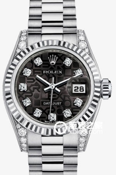 Rolex LADY-DATEJUST 179239 Black Floral Pattern Dial with Diamond Markers(179239BlackFloralPatternDialwithDiamondMarkers) <em>watch</em>