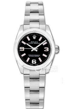 Rolex OYSTER PERPETUAL 177200 Black Dial with Pink Markers(177200BlackDialwithPinkMarkers) <em>watch</em>