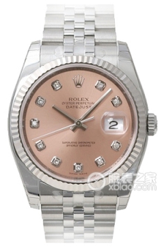 Rolex DATEJUST 116234-G-63600 Pink Stone(116234G63600PinkStone) <em>watch</em>
