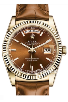 Rolex DAY-DATE 118138-L(FC) Cognac Dial(118138LFCCognacDial) <em>watch</em>