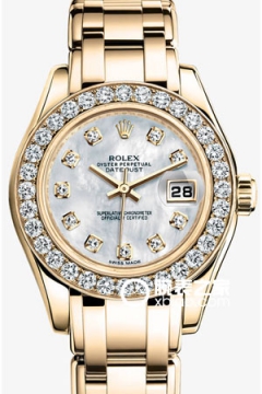 Rolex PEARLMASTER 80298 White Mother of Pearl Dial with Diamonds(80298WhiteMotherofPearlDialwithDiamonds) <em>watch</em>