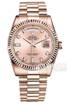 Rolex DAY-DATE 118235 Pink Dial with Diamonds(118235PinkDialwithDiamonds) <em>watch</em>