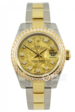 Rolex LADY-DATEJUST 179383-63133 Gold Crystal(17938363133GoldCrystal) <em>watch</em>