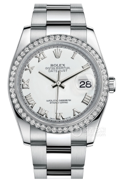 Rolex DATEJUST 116244 White Dial with Diamond Bezel(116244WhiteDialwithDiamondBezel) <em>watch</em>