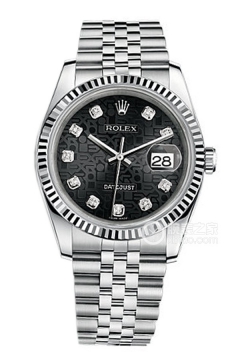 Rolex DATEJUST 116234-0079 Black Commemorative Pattern Dial with Diamonds(1162340079BlackCommemorativePatternDialwithDiamonds) <em>watch</em>