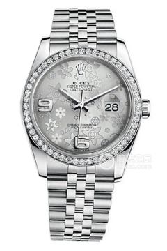 Rolex DATEJUST 116244 Silver Floral Pattern with Commemorative Pattern(116244SilverFloralPatternwithCommemorativePattern) <em>watch</em>