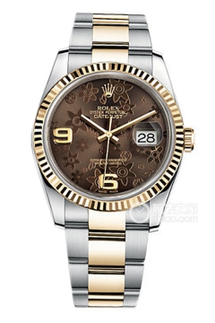 Rolex DATEJUST 116233 Bronze Floral Pattern with Oyster Bracelet(116233BronzeFloralPatternwithOysterBracelet) <em>watch</em>