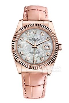 Rolex DATEJUST 116135 White Mother of Pearl Dial with Diamonds(116135WhiteMotherofPearlDialwithDiamonds) <em>watch</em>
