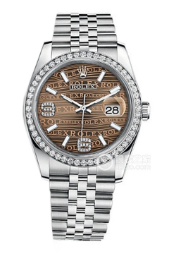 Rolex DATEJUST 116244 Bronze Wave Pattern with Diamonds and Commemorative Bracelet(116244BronzeWavePatternwithDiamondsandCommemorativeBracelet) <em>watch</em>