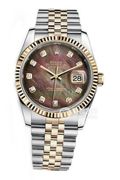 Rolex DATEJUST 116233 Black Mother of Pearl Dial with Diamonds and Commemorative Bracelet(116233BlackMotherofPearlDialwithDiamondsandCommemorativeBracelet) <em>watch</em>