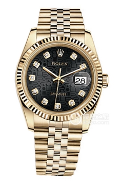 Rolex DATEJUST 116238黑盘纪念花纹镶钻(116238黑盘纪念花纹镶钻) <em>watch</em>