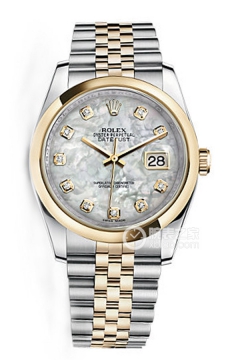 Rolex DATEJUST 116203白贝母盘时标镶钻纪念表带(116203白贝母盘时标镶钻纪念表带) <em>watch</em>