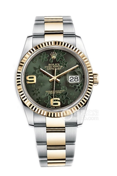 Rolex DATEJUST 116233绿色花图盘蚝式表带(116233绿色花图盘蚝式表带) <em>watch</em>