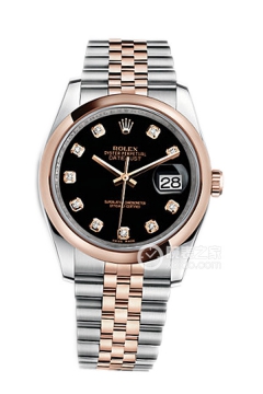 Rolex DATEJUST 116201-63601黑盘时标镶钻(11620163601黑盘时标镶钻) <em>watch</em>