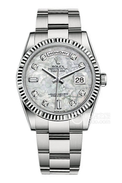 Rolex DAY-DATE 118239 White Mother of Pearl Dial with Diamonds and Oyster Bracelet(118239WhiteMotherofPearlDialwithDiamondsandOysterBracelet) <em>watch</em>