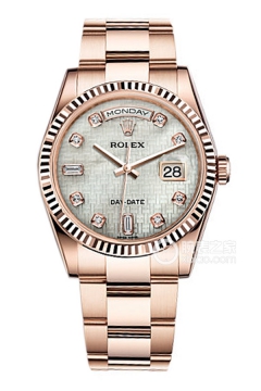 Rolex DAY-DATE 118235F White Mother of Pearl Oxford Pattern Dial with Oyster Bracelet(118235FWhiteMotherofPearlOxfordPatternDialwithOysterBracelet) <em>watch</em>