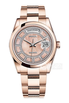 Rolex DAY-DATE 118205 Pink Mother of Pearl with Diamonds(118205PinkMotherofPearlwithDiamonds) <em>watch</em>