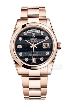 Rolex DAY-DATE 118205F Black Dial with Diamonds(118205FBlackDialwithDiamonds) <em>watch</em>