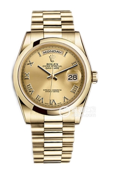 Rolex DAY-DATE 118208 Champagne Dial with Roman Numerals(118208ChampagneDialwithRomanNumerals) <em>watch</em>