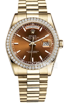 Rolex DAY-DATE 118348 Cognac Dial(118348CognacDial) <em>watch</em>