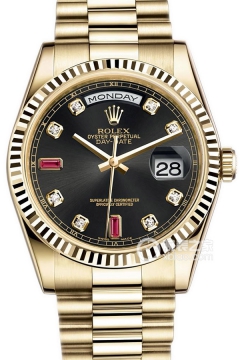 Rolex DAY-DATE 118208 Ruby Dial with President Bracelet(118208RubyDialwithPresidentBracelet) <em>watch</em>