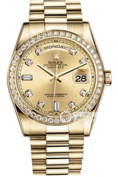 Rolex DAY-DATE 118348Gold Dialwith Diamonds(118348GoldDialwithDiamonds) <em>watch</em>