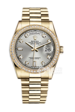 Rolex DAY-DATE 118348Silver Dialwith Diamonds(118348SilverDialwithDiamonds) <em>watch</em>
