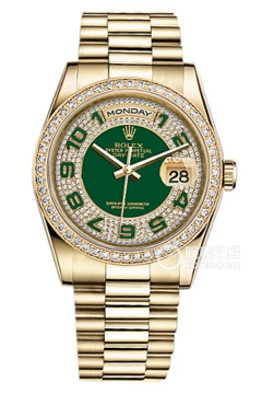 Rolex DAY-DATE 118348(Full Pave Diamond Dial)(118348FullPaveDiamondDial) <em>watch</em>