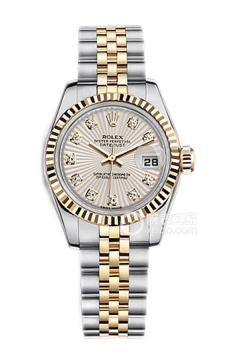 Rolex LADY-DATEJUST 179173 Ivory Sunburst Dial with Diamonds(179173IvorySunburstDialwithDiamonds) <em>watch</em>