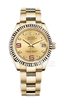 Rolex LADY-DATEJUST 178278 Diamond and Ruby Dial with Oyster Bracelet(178278DiamondandRubyDialwithOysterBracelet) <em>watch</em>