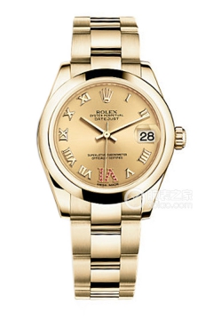 Rolex LADY-DATEJUST 178248 Gold Dial with Ruby Roman Numerals(178248GoldDialwithRubyRomanNumerals) <em>watch</em>