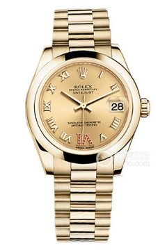 Rolex LADY-DATEJUST 178248(Gold Dial with Ruby Roman Numerals)(178248GoldDialwithRubyRomanNumerals) <em>watch</em>