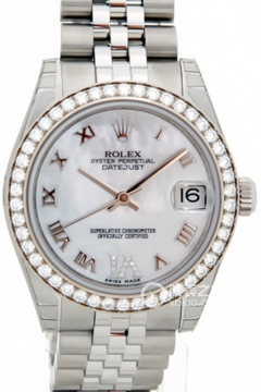 Rolex OYSTER PERPETUAL 178384-63160 NRVI White Mother of Pearl Dial(17838463160NRVIWhiteMotherofPearlDial) <em>watch</em>