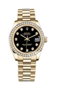 Rolex LADY-DATEJUST 178288Black Dialwith Diamonds(178288BlackDialwithDiamonds) <em>watch</em>