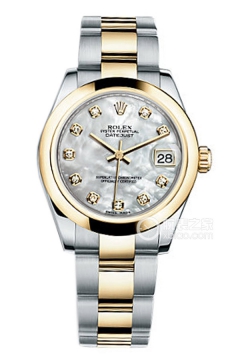 Rolex LADY-DATEJUST 178243 White Mother of Pearl with Diamonds and Oyster Bracelet(178243WhiteMotherofPearlwithDiamondsandOysterBracelet) <em>watch</em>
