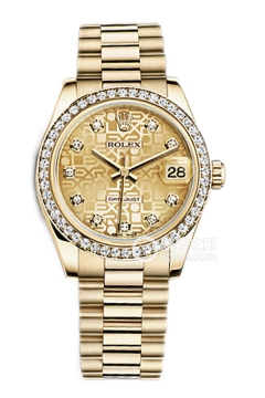 Rolex LADY-DATEJUST 178288 Champagne Commemorative Pattern Dial with Diamonds(178288ChampagneCommemorativePatternDialwithDiamonds) <em>watch</em>