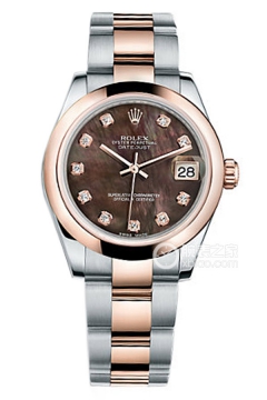 Rolex LADY-DATEJUST 178241 Black Mother of Pearl with Diamonds and Oyster Bracelet(178241BlackMotherofPearlwithDiamondsandOysterBracelet) <em>watch</em>
