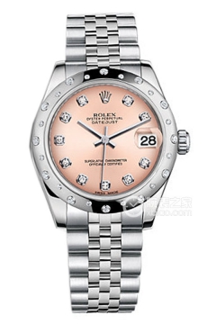 Rolex DATEJUST m178344-0023 G Pink with Diamond Setting(m1783440023GPinkwithDiamondSetting) <em>watch</em>