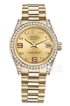 Rolex LADY-DATEJUST 178158 Champagne Dial with Diamonds and Rubies(178158ChampagneDialwithDiamondsandRubies) <em>watch</em>