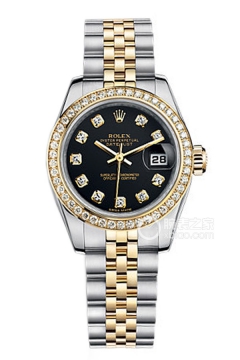 Rolex LADY-DATEJUST 179383Black Dialwith Diamonds(179383BlackDialwithDiamonds) <em>watch</em>